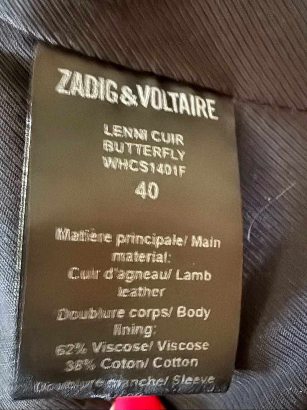 Zadig & Votaire Leather Jacket - Picture 5 of 5
